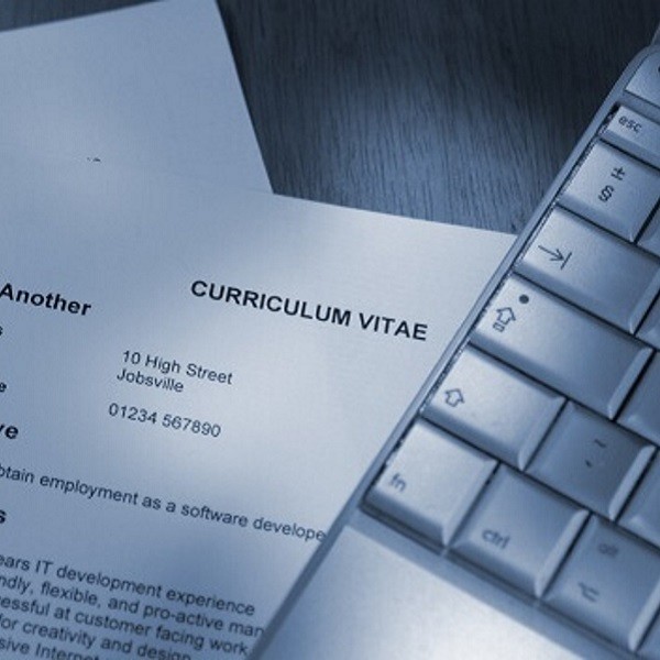 Image of CV and keyboard